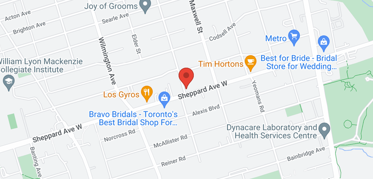 map of #501 -760 SHEPPARD AVE W